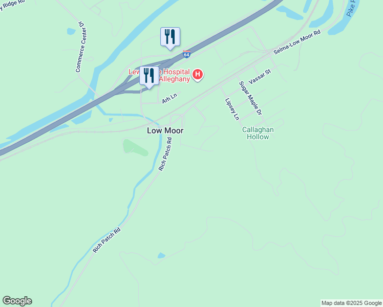 map of restaurants, bars, coffee shops, grocery stores, and more near in Low Moor