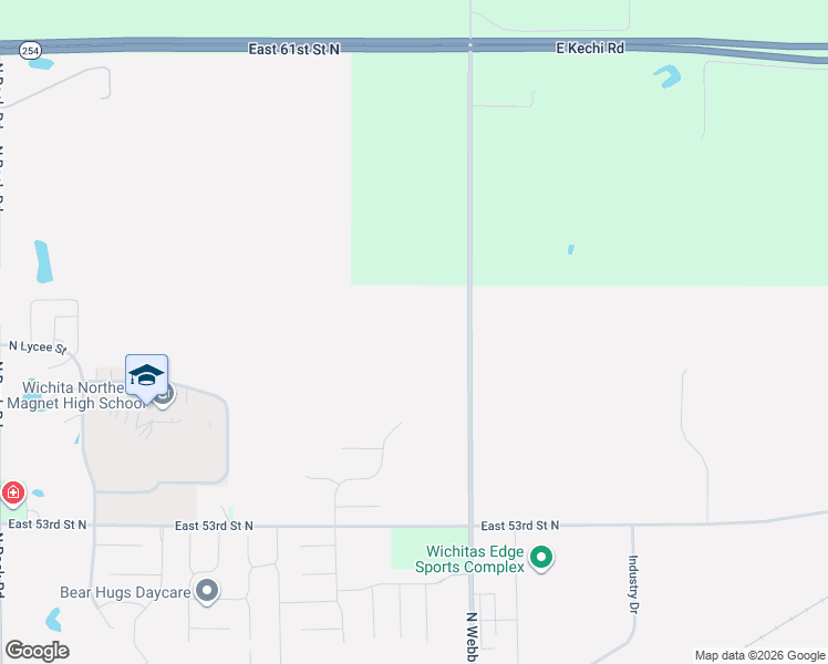 map of restaurants, bars, coffee shops, grocery stores, and more near 5401-5799 North Webb Road in Kechi