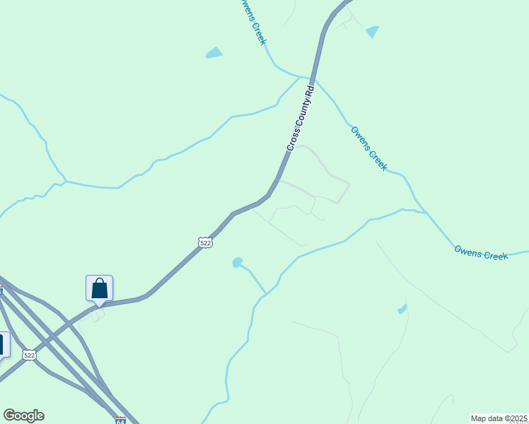 map of restaurants, bars, coffee shops, grocery stores, and more near 1946 Cross County Road in Mineral