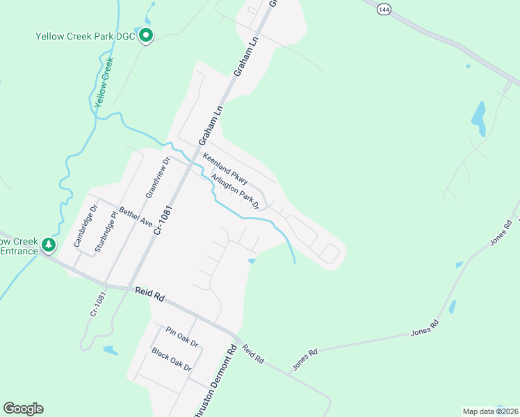 map of restaurants, bars, coffee shops, grocery stores, and more near 2144 Keenland Parkway in Owensboro