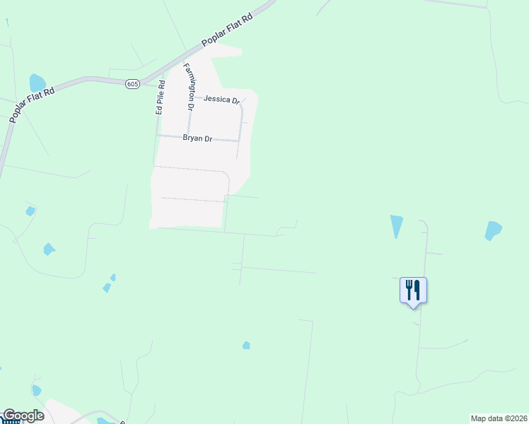 map of restaurants, bars, coffee shops, grocery stores, and more near Ryan Court in Bardstown