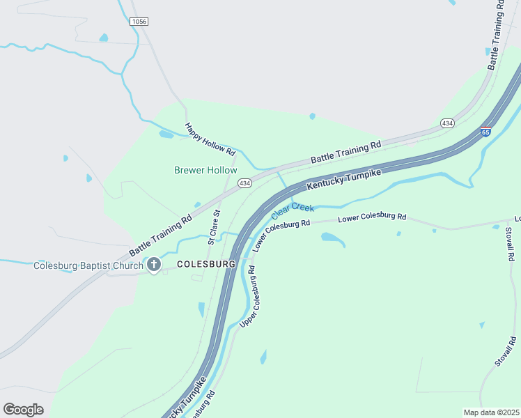 map of restaurants, bars, coffee shops, grocery stores, and more near Kentucky Turnpike in Elizabethtown