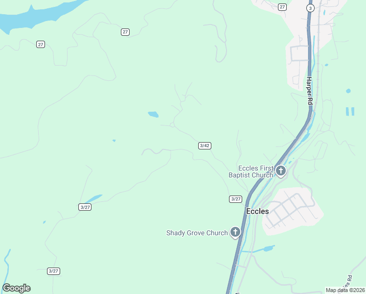 map of restaurants, bars, coffee shops, grocery stores, and more near 312 Shawnee Road in Beckley