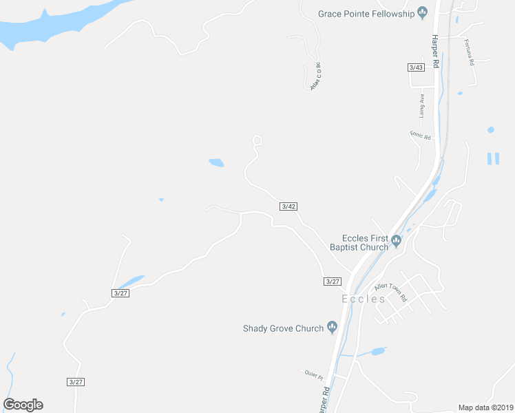 map of restaurants, bars, coffee shops, grocery stores, and more near 312 Shawnee Road in Beckley