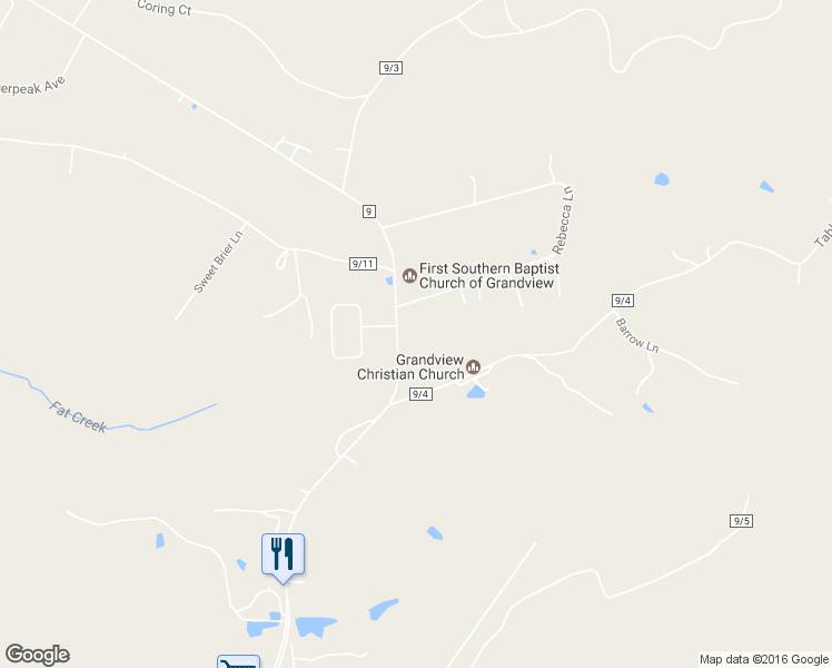 map of restaurants, bars, coffee shops, grocery stores, and more near 2856 Grandview Road in Beaver