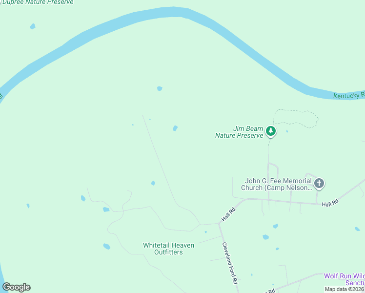 map of restaurants, bars, coffee shops, grocery stores, and more near 2250 Hall Road in Nicholasville