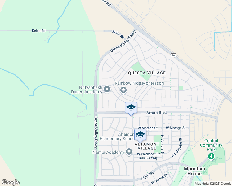 map of restaurants, bars, coffee shops, grocery stores, and more near 669 West Tramonto Drive in Tracy