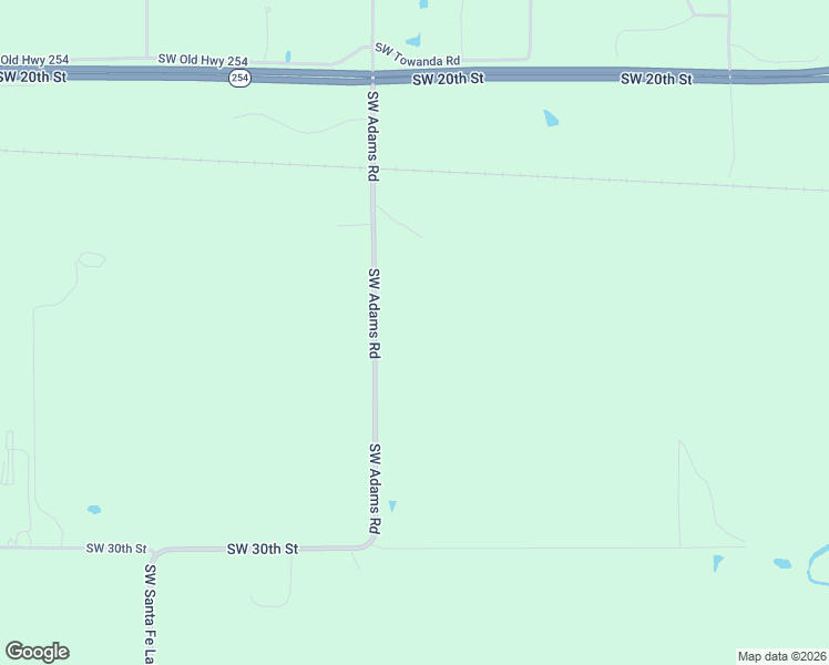 map of restaurants, bars, coffee shops, grocery stores, and more near 2564 Southwest Adams Road in Towanda
