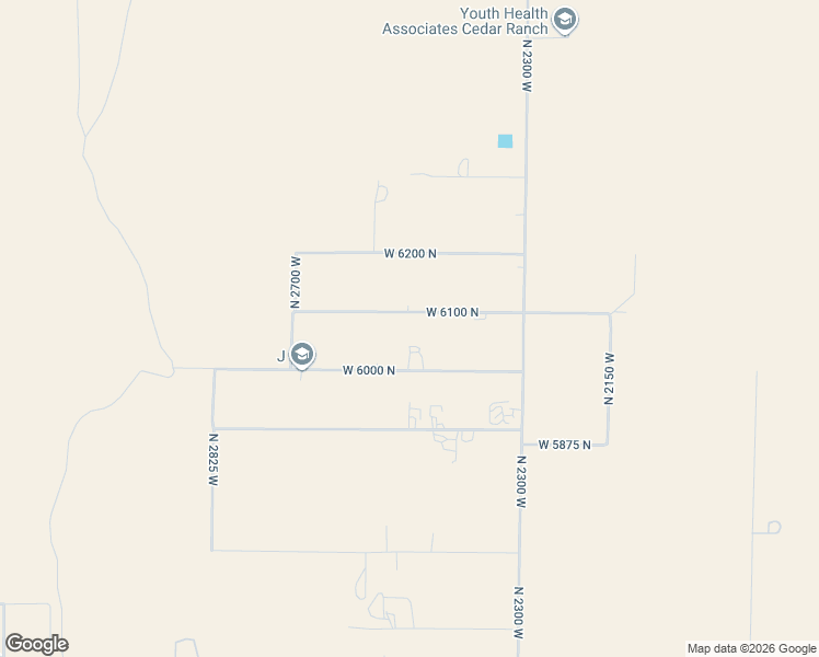 map of restaurants, bars, coffee shops, grocery stores, and more near 2495 West 6200 North in Cedar City