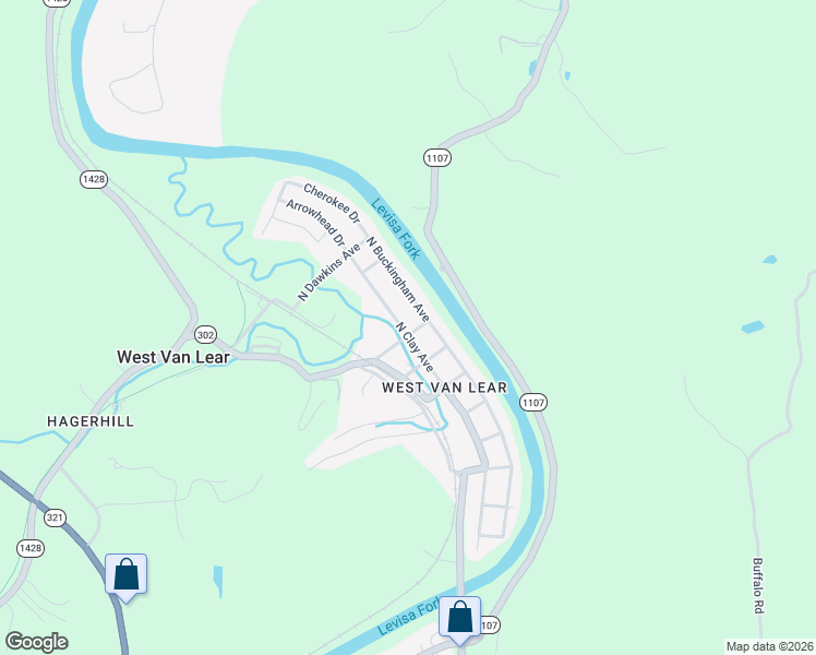 map of restaurants, bars, coffee shops, grocery stores, and more near 146-150 Stafford Street in Paintsville
