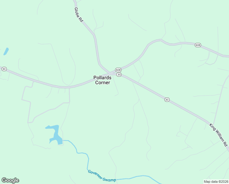 map of restaurants, bars, coffee shops, grocery stores, and more near 7738 King William Road in Aylett