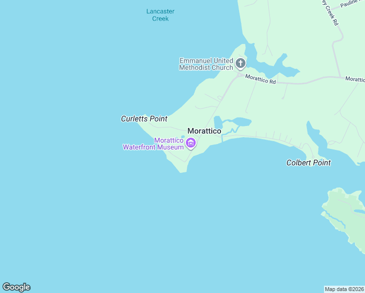 map of restaurants, bars, coffee shops, grocery stores, and more near 6584 Morattico Road in Morattico