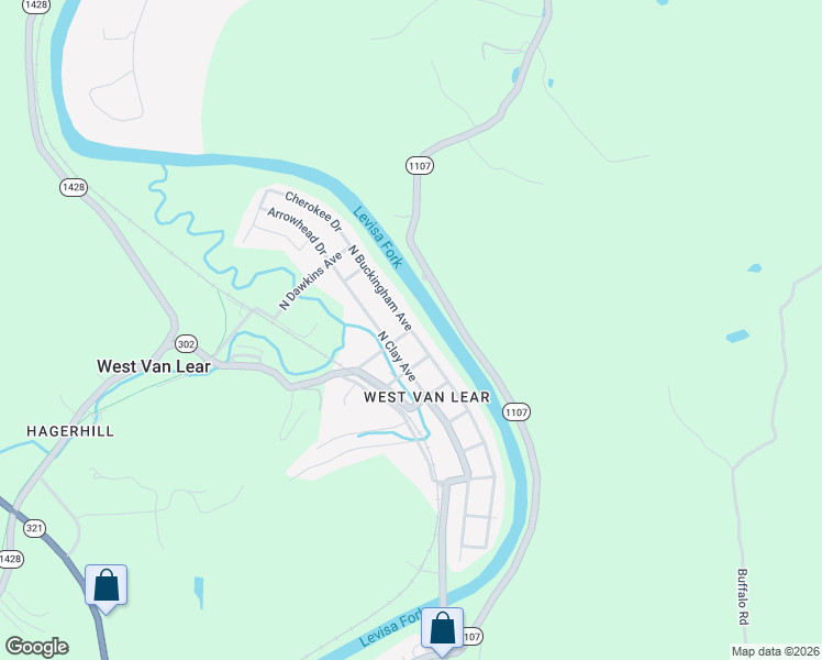 map of restaurants, bars, coffee shops, grocery stores, and more near 150 Stafford St in Paintsville