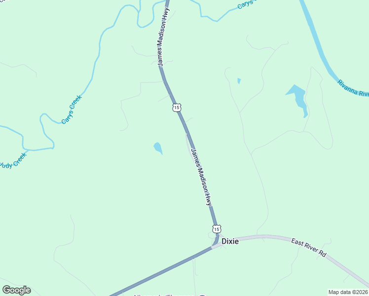 map of restaurants, bars, coffee shops, grocery stores, and more near 121 Old Mill Farm Drive in Fork Union