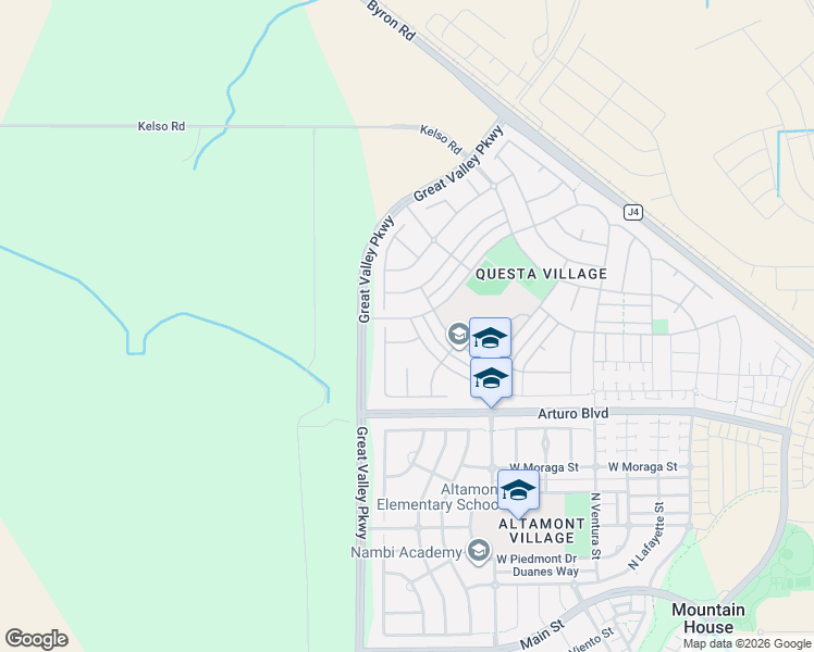 map of restaurants, bars, coffee shops, grocery stores, and more near 700 West Esplanade Drive in Mountain House