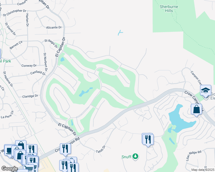 map of restaurants, bars, coffee shops, grocery stores, and more near 2116 Myrtle Beach Lane in Danville