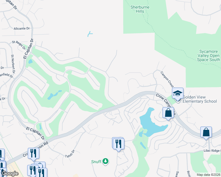 map of restaurants, bars, coffee shops, grocery stores, and more near 808 Saint George Road in Danville