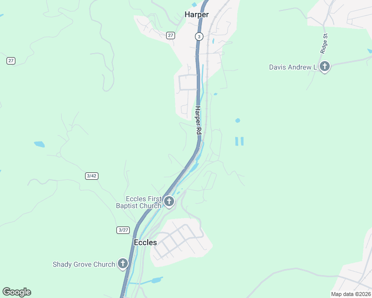 map of restaurants, bars, coffee shops, grocery stores, and more near 209 Ennic Rd in Beckley