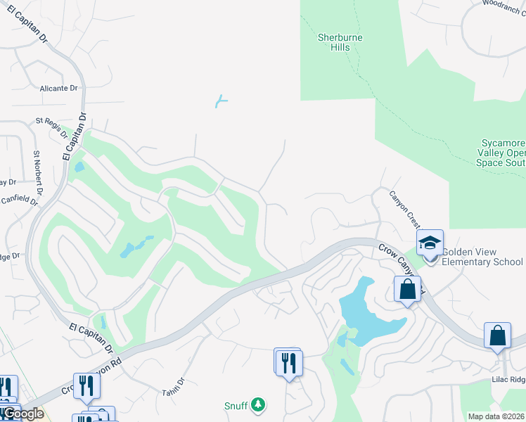 map of restaurants, bars, coffee shops, grocery stores, and more near 785 Saint George Road in Danville