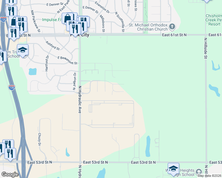 map of restaurants, bars, coffee shops, grocery stores, and more near 1910 East Cedar Tree Street in Park City