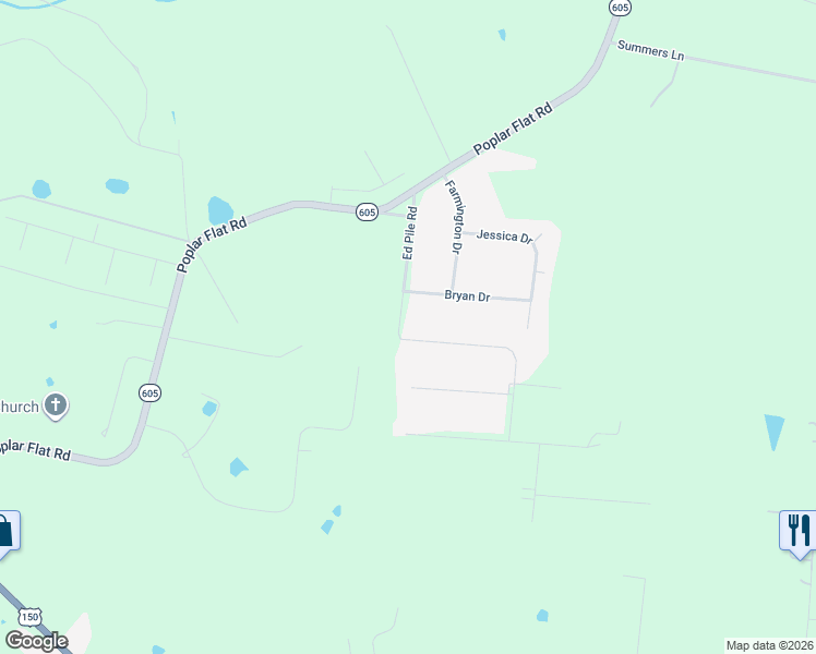 map of restaurants, bars, coffee shops, grocery stores, and more near 234-998 Ed Pile Rd in Bardstown