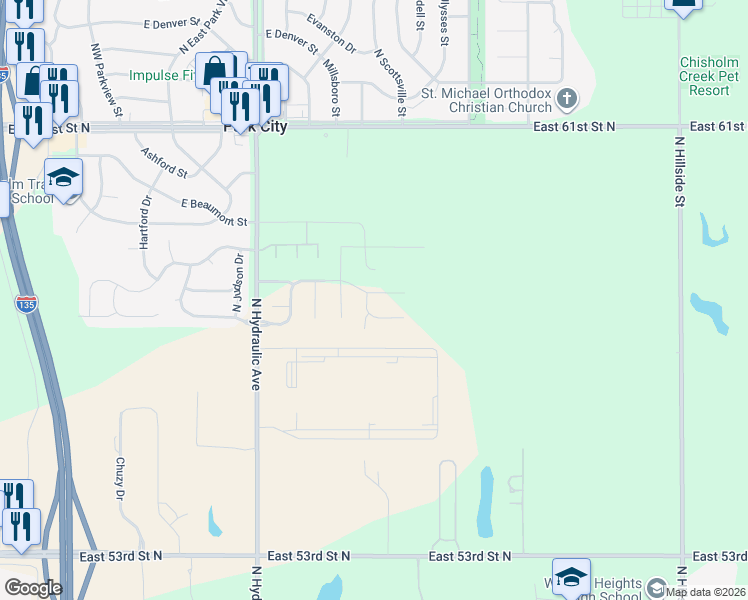 map of restaurants, bars, coffee shops, grocery stores, and more near 1910 East Cedar Tree Street in Park City