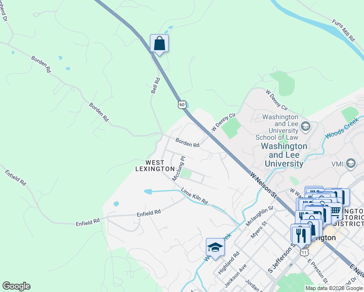 map of restaurants, bars, coffee shops, grocery stores, and more near 11 Sixty West in Lexington