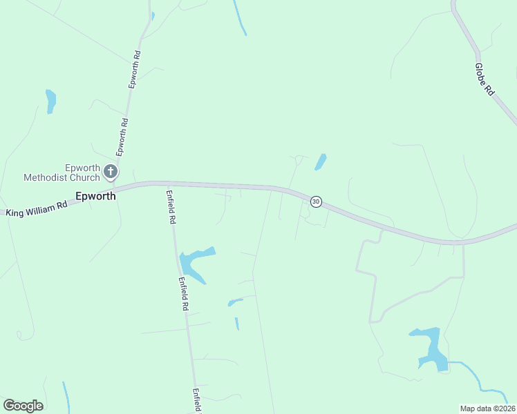 map of restaurants, bars, coffee shops, grocery stores, and more near 74 Estates Road in Aylett