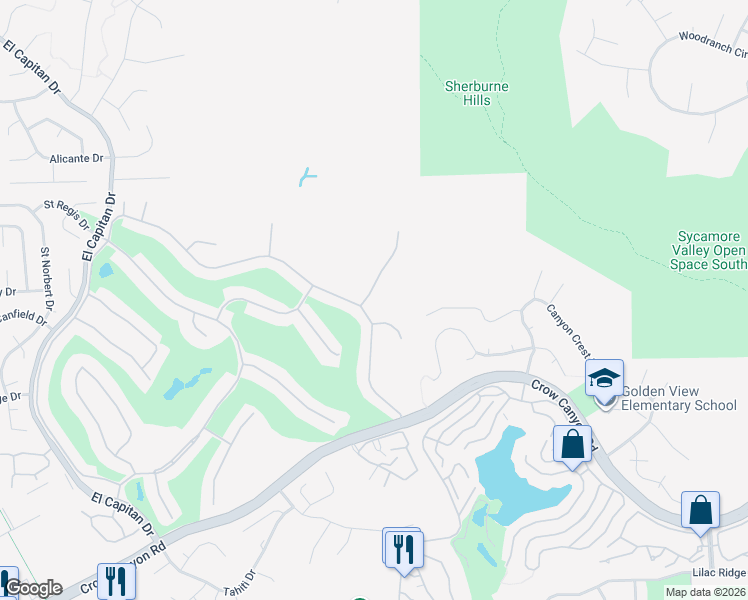 map of restaurants, bars, coffee shops, grocery stores, and more near 813 Columbine Court in Danville