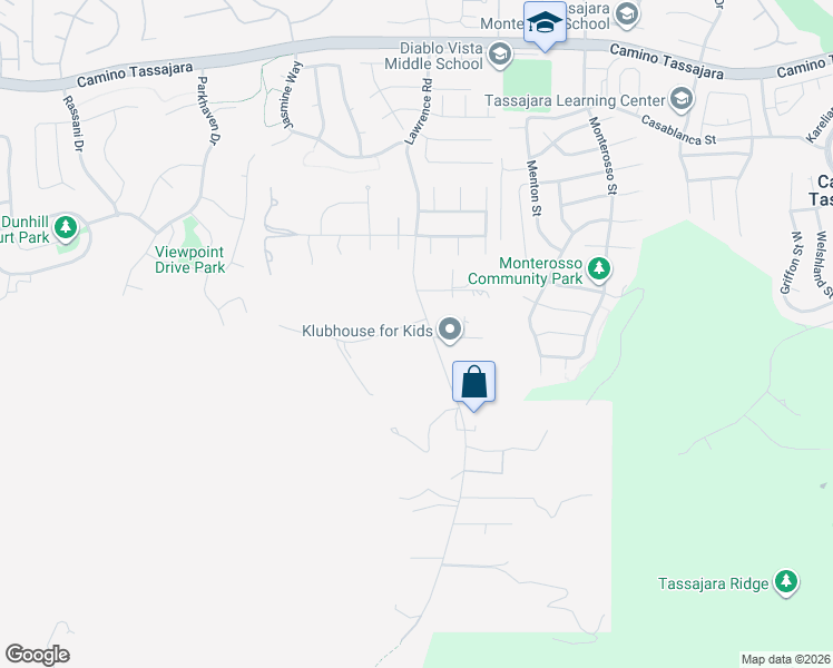 map of restaurants, bars, coffee shops, grocery stores, and more near 31 Hidden Hills Place in Danville