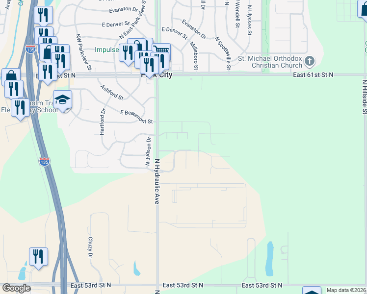 map of restaurants, bars, coffee shops, grocery stores, and more near 1910 East Cedar Tree Street in Park City