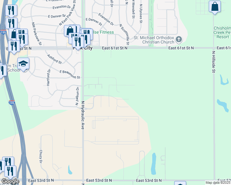 map of restaurants, bars, coffee shops, grocery stores, and more near 5911 North Newport Street in Park City