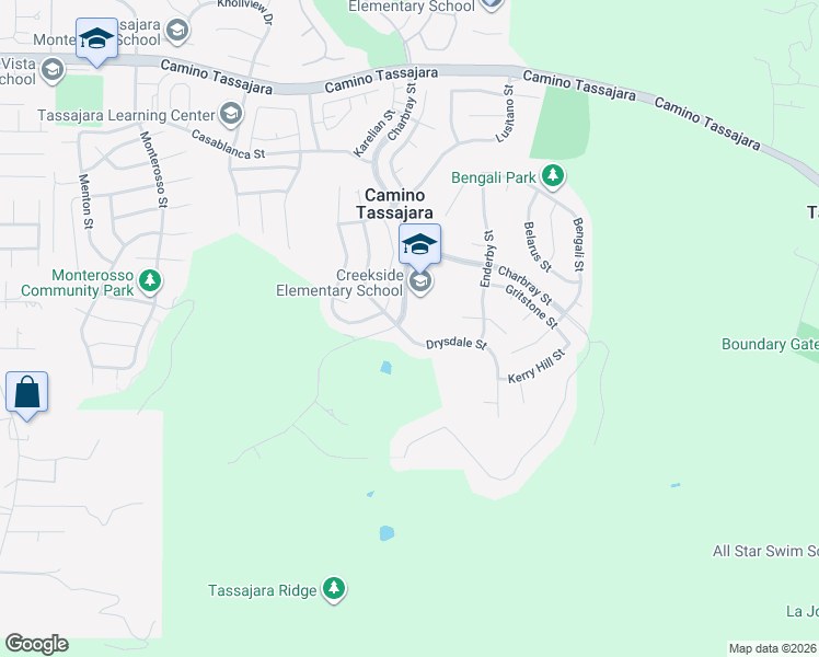 map of restaurants, bars, coffee shops, grocery stores, and more near 2004 Drysdale Street in Danville