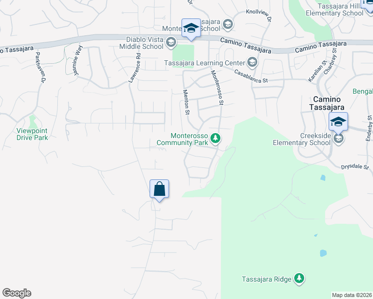 map of restaurants, bars, coffee shops, grocery stores, and more near 400 Marsanne Court in Danville