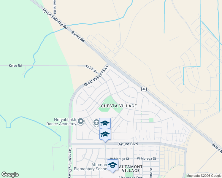 map of restaurants, bars, coffee shops, grocery stores, and more near 671 West Questa Trail in Tracy
