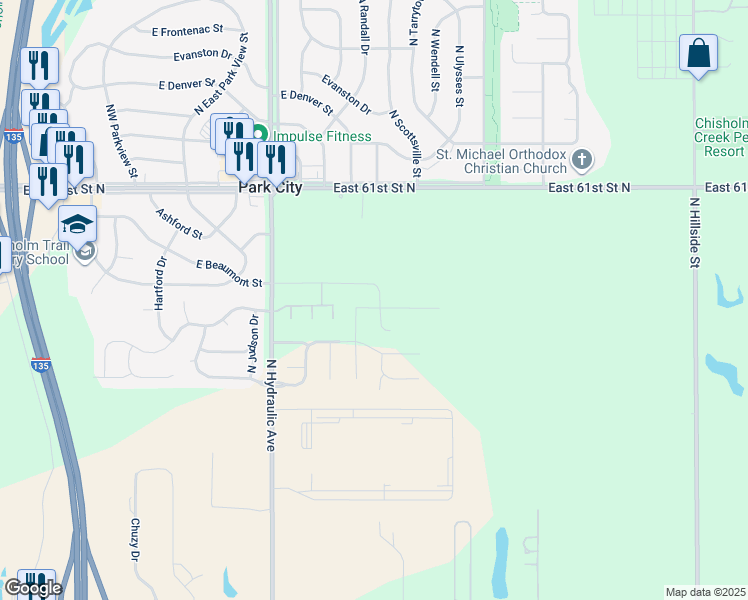 map of restaurants, bars, coffee shops, grocery stores, and more near 2110 Village Estates Drive in Park City
