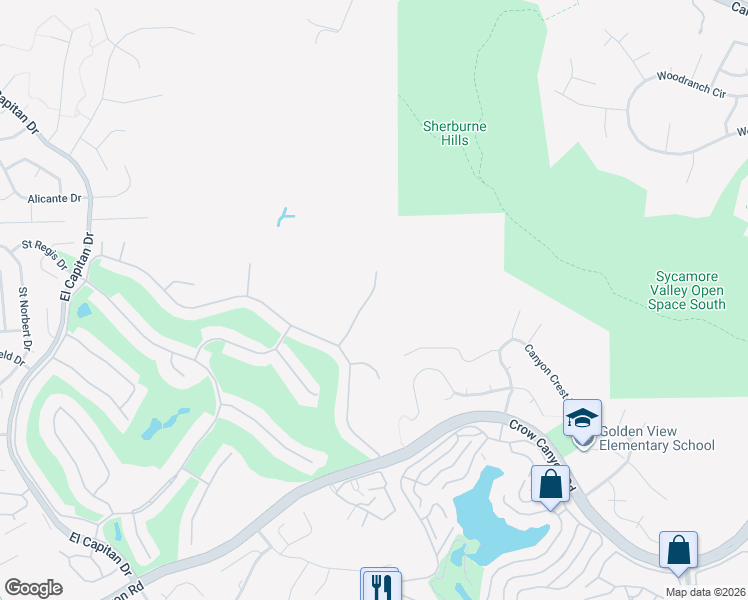 map of restaurants, bars, coffee shops, grocery stores, and more near 855 Columbine Court in Danville