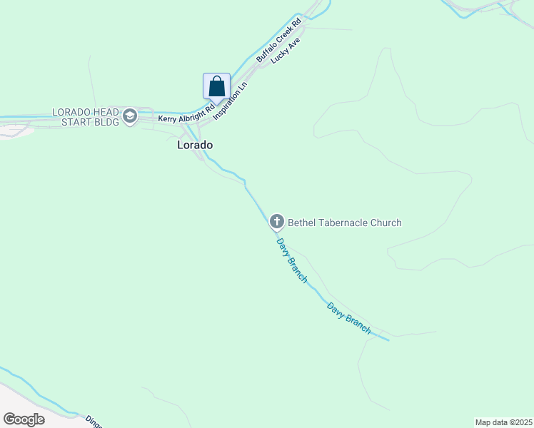 map of restaurants, bars, coffee shops, grocery stores, and more near 396 Davy Branch Road in Lorado
