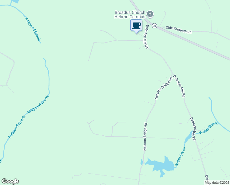 map of restaurants, bars, coffee shops, grocery stores, and more near 296 Nelsons Bridge Road in Hanover