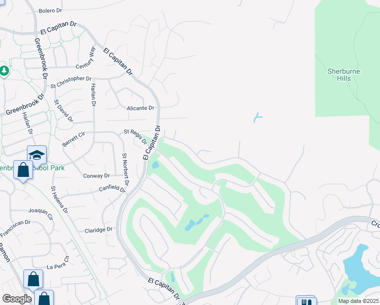 map of restaurants, bars, coffee shops, grocery stores, and more near 553 Saint George Road in Danville