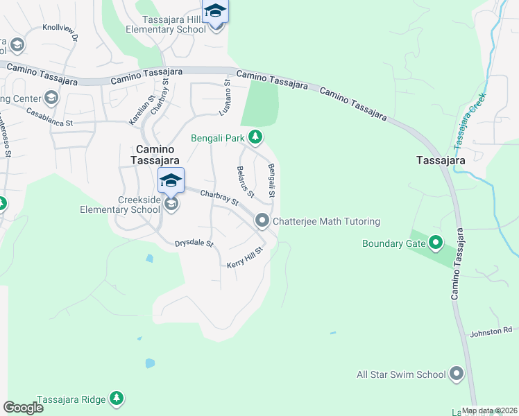 map of restaurants, bars, coffee shops, grocery stores, and more near 5415 Belarus Street in Danville