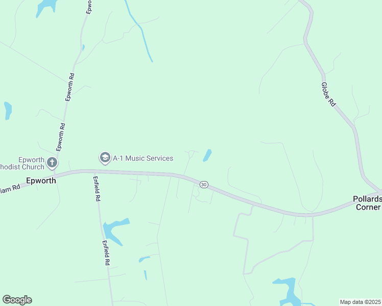 map of restaurants, bars, coffee shops, grocery stores, and more near 6773 King William Road in Aylett
