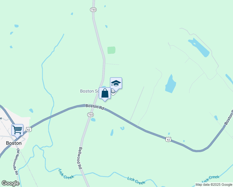 map of restaurants, bars, coffee shops, grocery stores, and more near 130 Wilson Creek Road in Boston