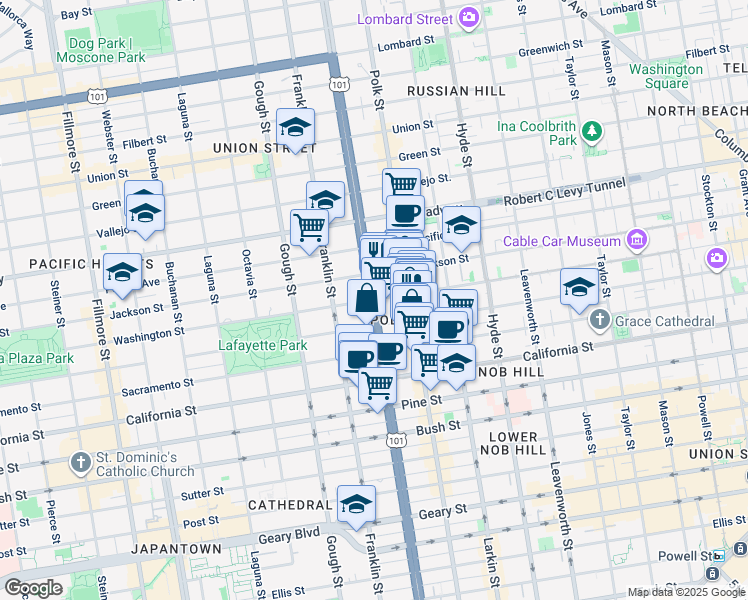Van Ness Ave & Washington St, San Francisco CA Walk Score