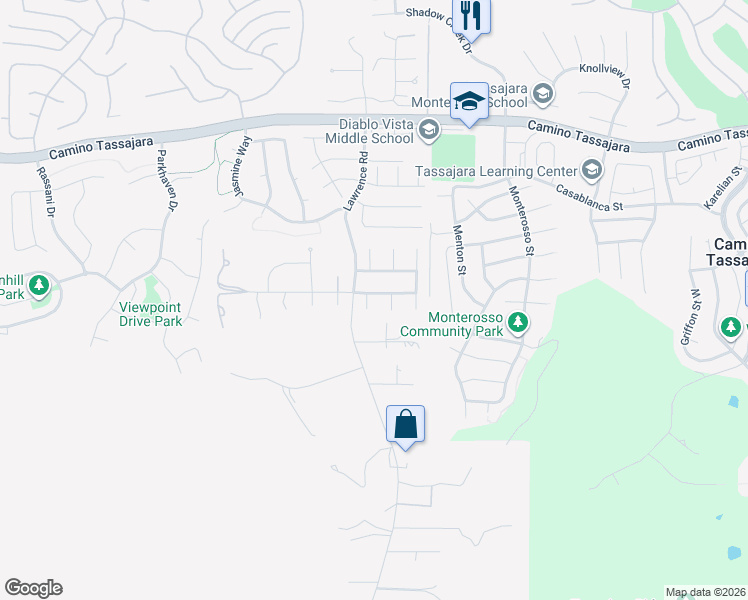 map of restaurants, bars, coffee shops, grocery stores, and more near 11 Shelterwood Place in Danville