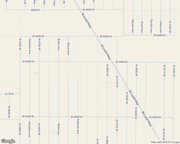 map of restaurants, bars, coffee shops, grocery stores, and more near 6400 North 3975 West in Cedar City