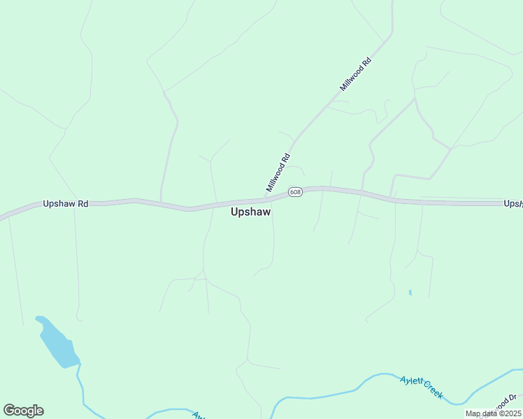 map of restaurants, bars, coffee shops, grocery stores, and more near 2202 Upshaw Road in Aylett