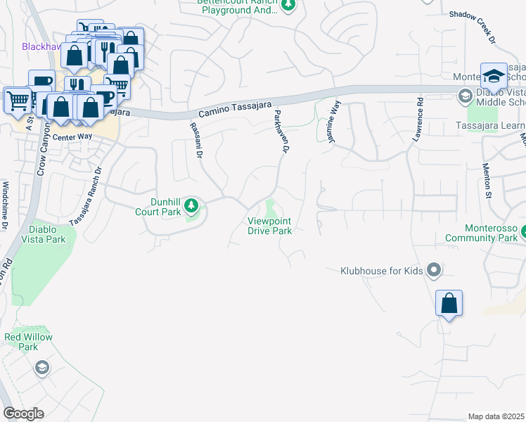map of restaurants, bars, coffee shops, grocery stores, and more near 64 Edgegate Court in Danville