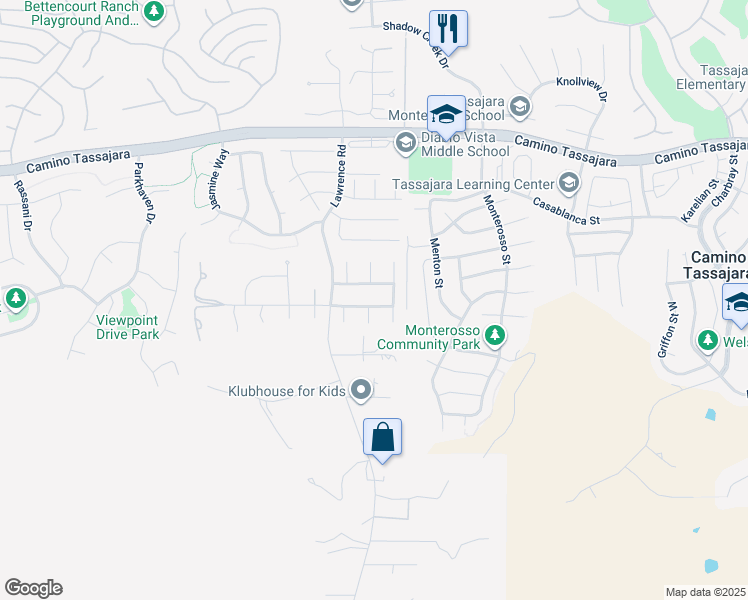 map of restaurants, bars, coffee shops, grocery stores, and more near 135 Shelterwood Lane in Danville