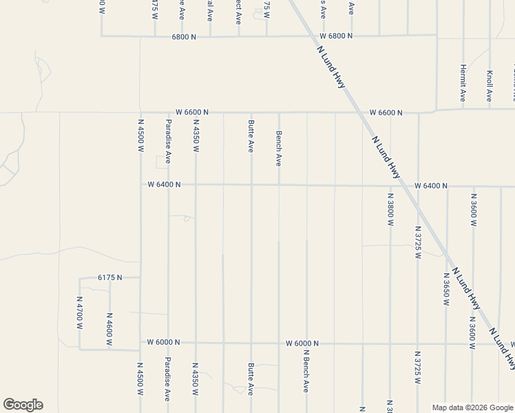 map of restaurants, bars, coffee shops, grocery stores, and more near 6345 Butte Avenue in Cedar City